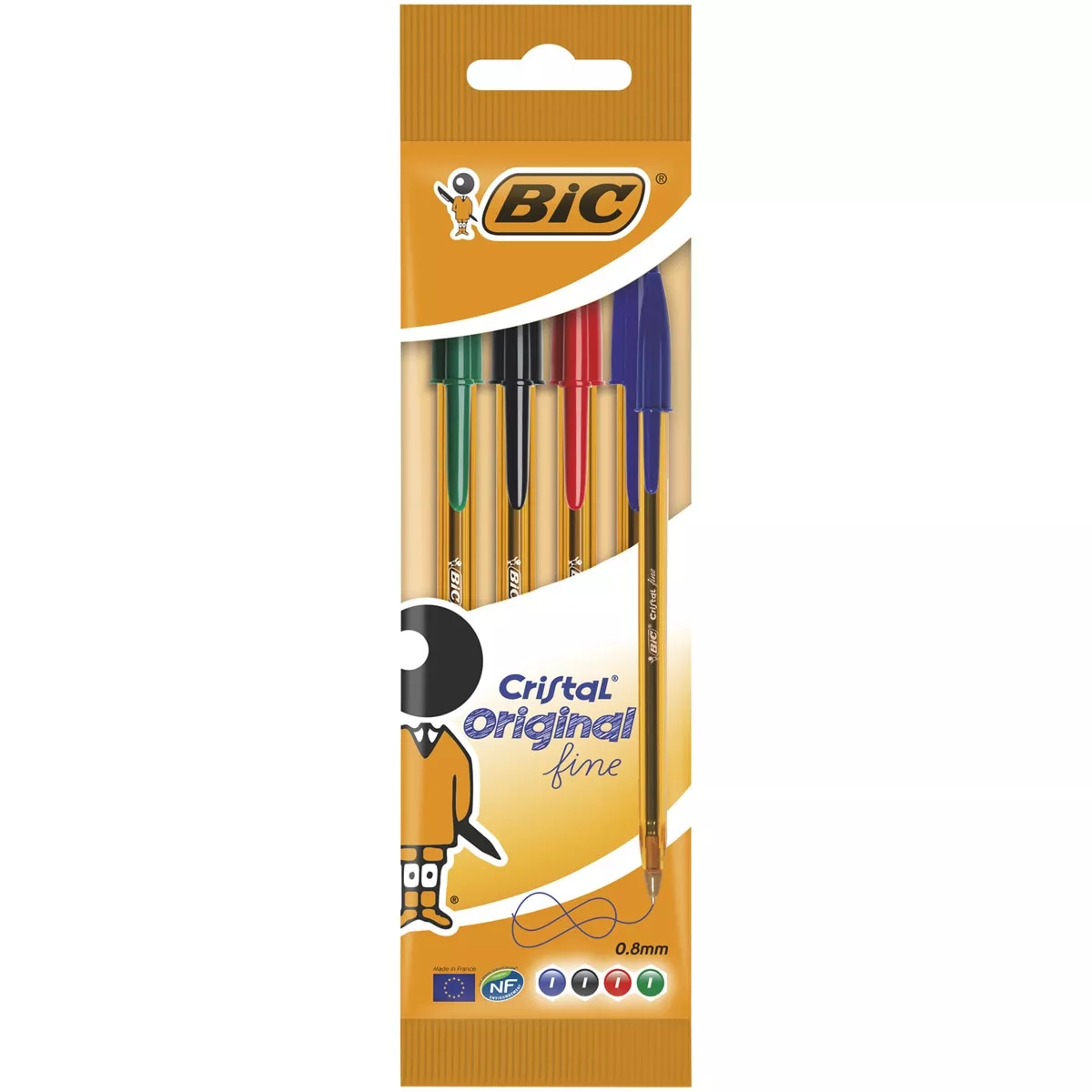 Bic - Bolígrafos De Colores Cristal Fine Punta Fina Pack De 4 En Oferta Bic - Bolígrafos De Colores Cristal Fine Punta Fina Pack De 4 Barato