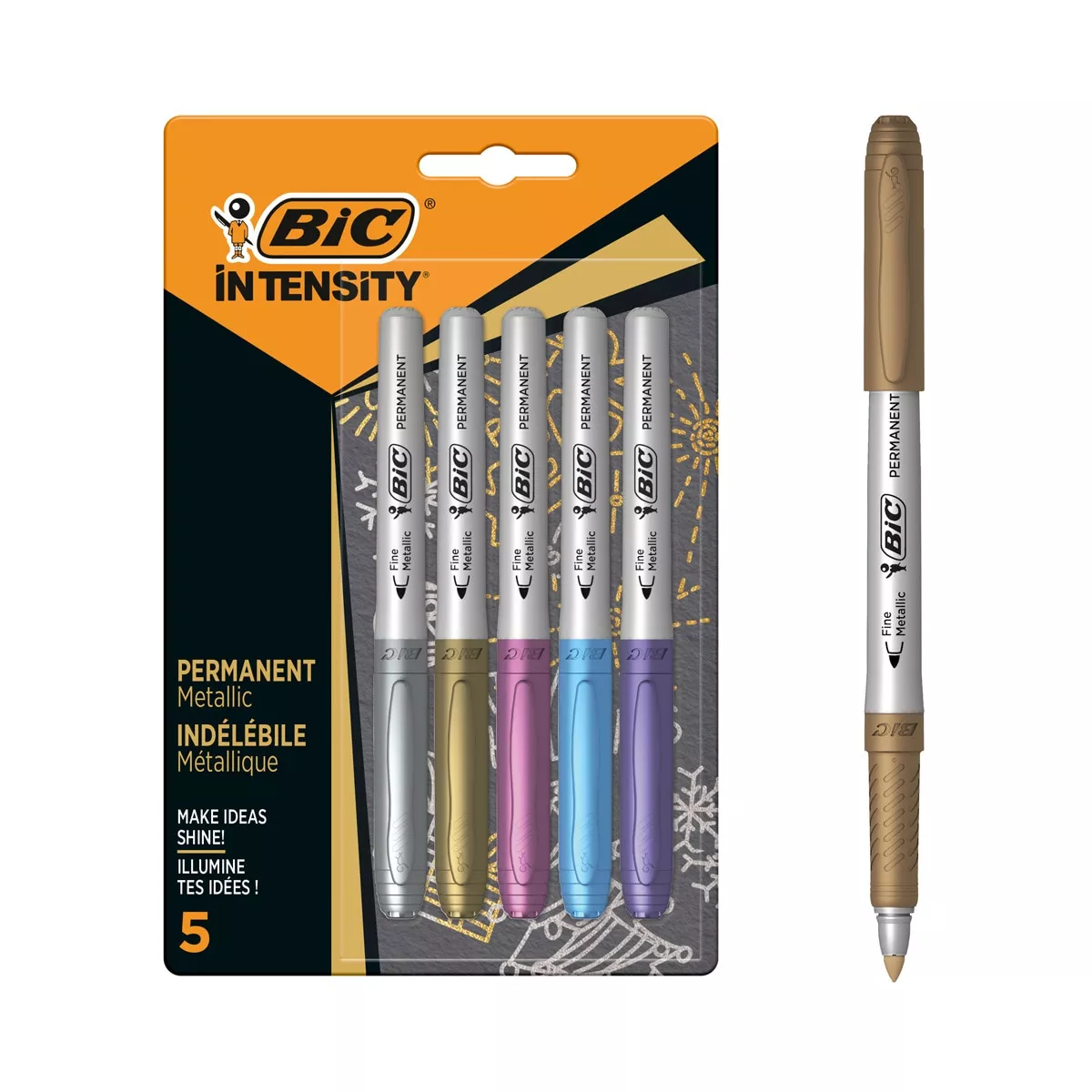 BIC - Pack 5 Marcadores Permanentes Marking Metallic barato