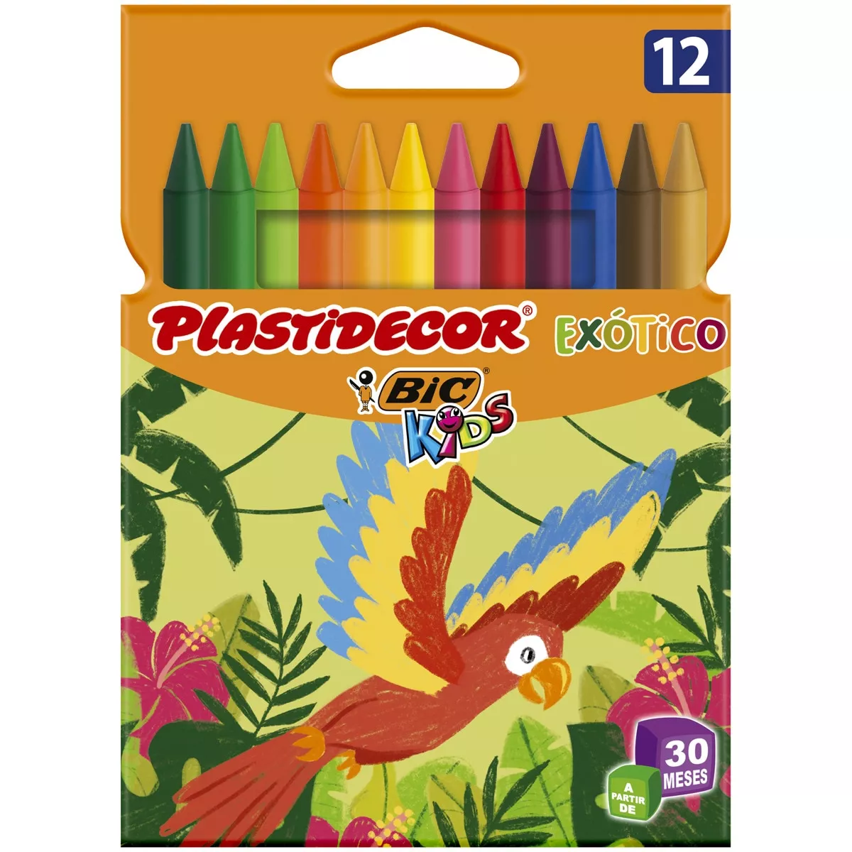 BIC - Pack De 12 Ceras Plásticas Colorear Kids Plastidecor Exótico barato