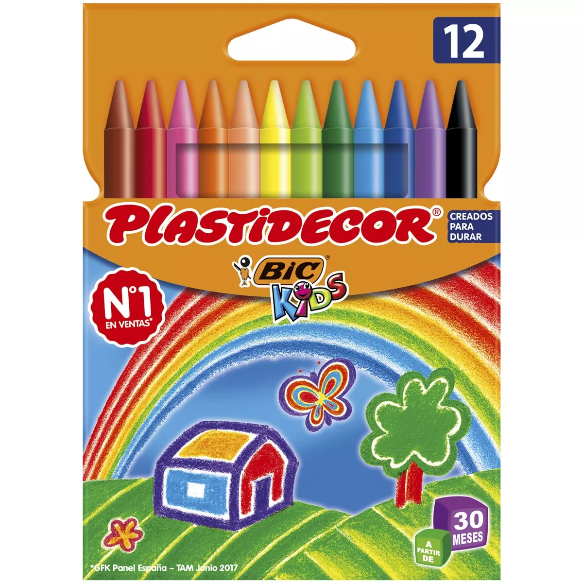 BIC - Pack De 12 Ceras Plásticas Colorear Kids Plastidecor barato