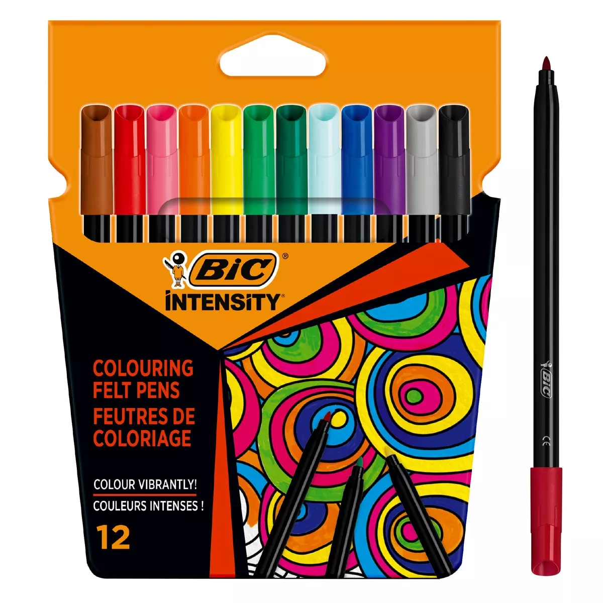 BIC - Pack De 12 Rotuladores De Colores Para Colorear