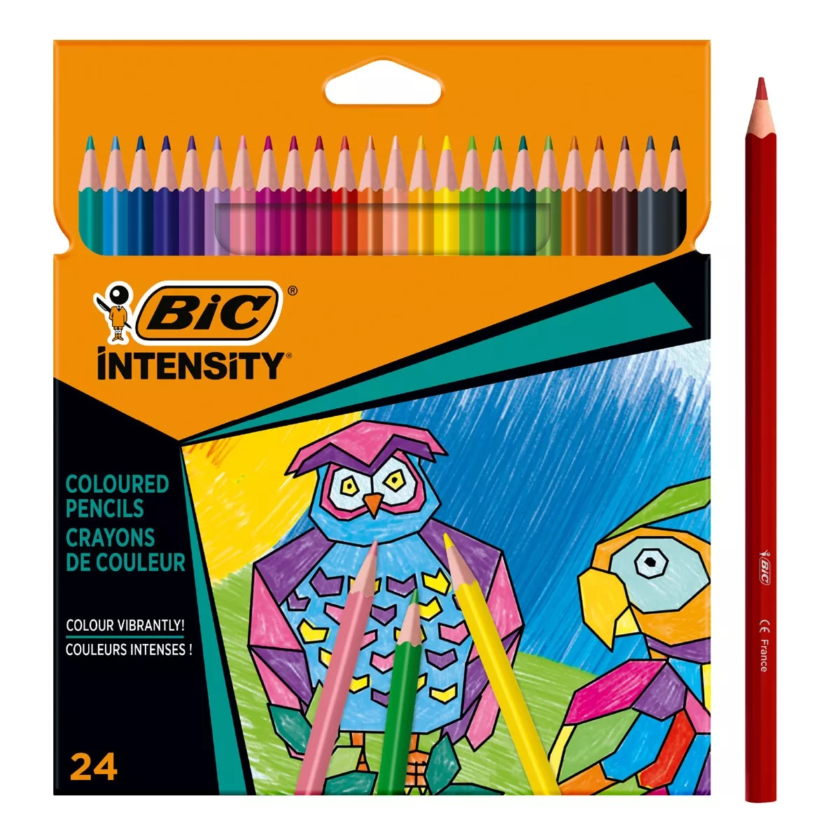 BIC - Pack De 24 Lápices De Colores Para Colorear
