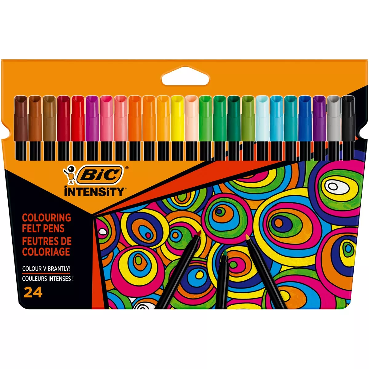 BIC - Pack De 24 Rotuladores De Colores De Punta Fina (0.9mm) Intensity - 24 Marcadores barato