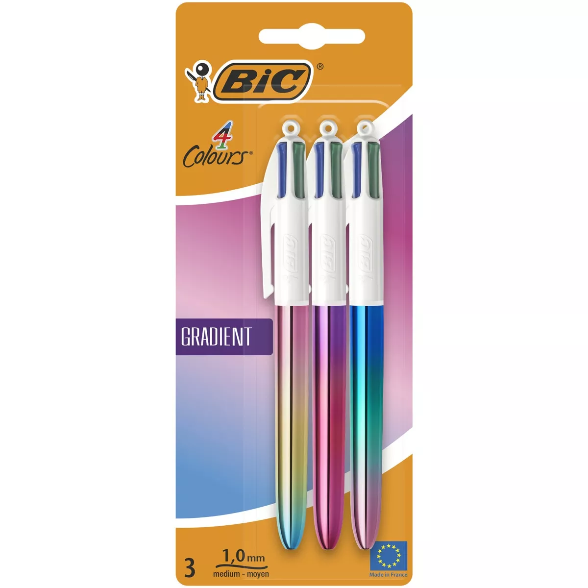 BIC - Pack De 3 Bolígrafos 4 Colores Gradient Punta Media barato