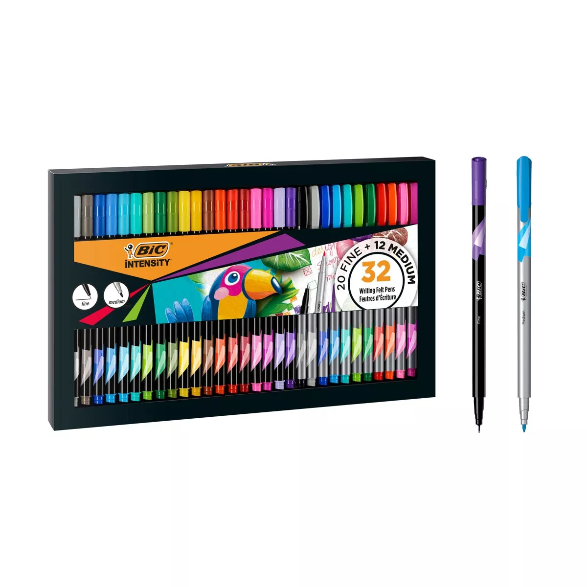 BIC - Pack De 32 Rotuladores Punta Fina Y Media Intensity barato