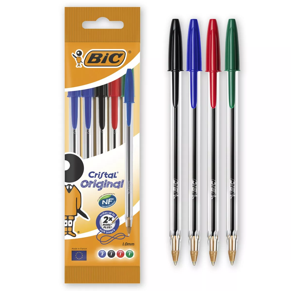 BIC - Pack De 5 Bolígrafos Cristal Original Punta Media barato