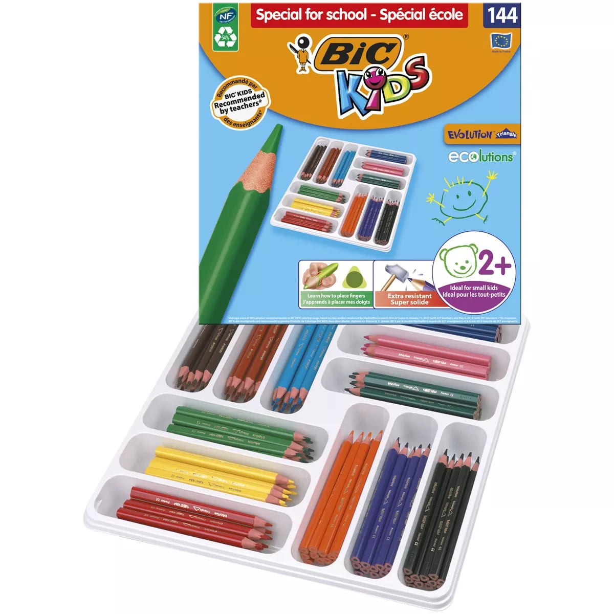BIC - Pack Escolar De 144 Lápices Colorear Evolution Triangle barato