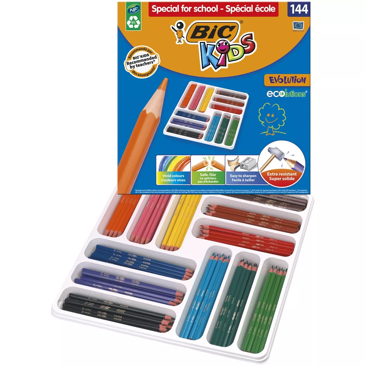 BIC - Pack Escolar De 144 Lápices Colorear Evolution barato