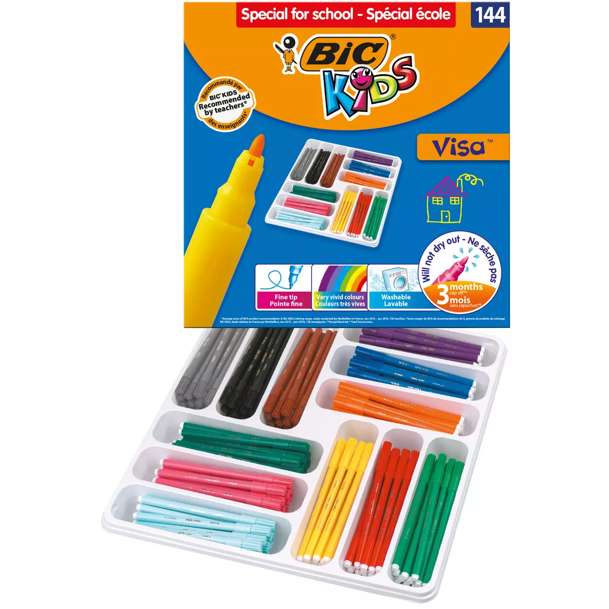 BIC - Pack Escolar De 144 Rotuladores Colorear Visa barato