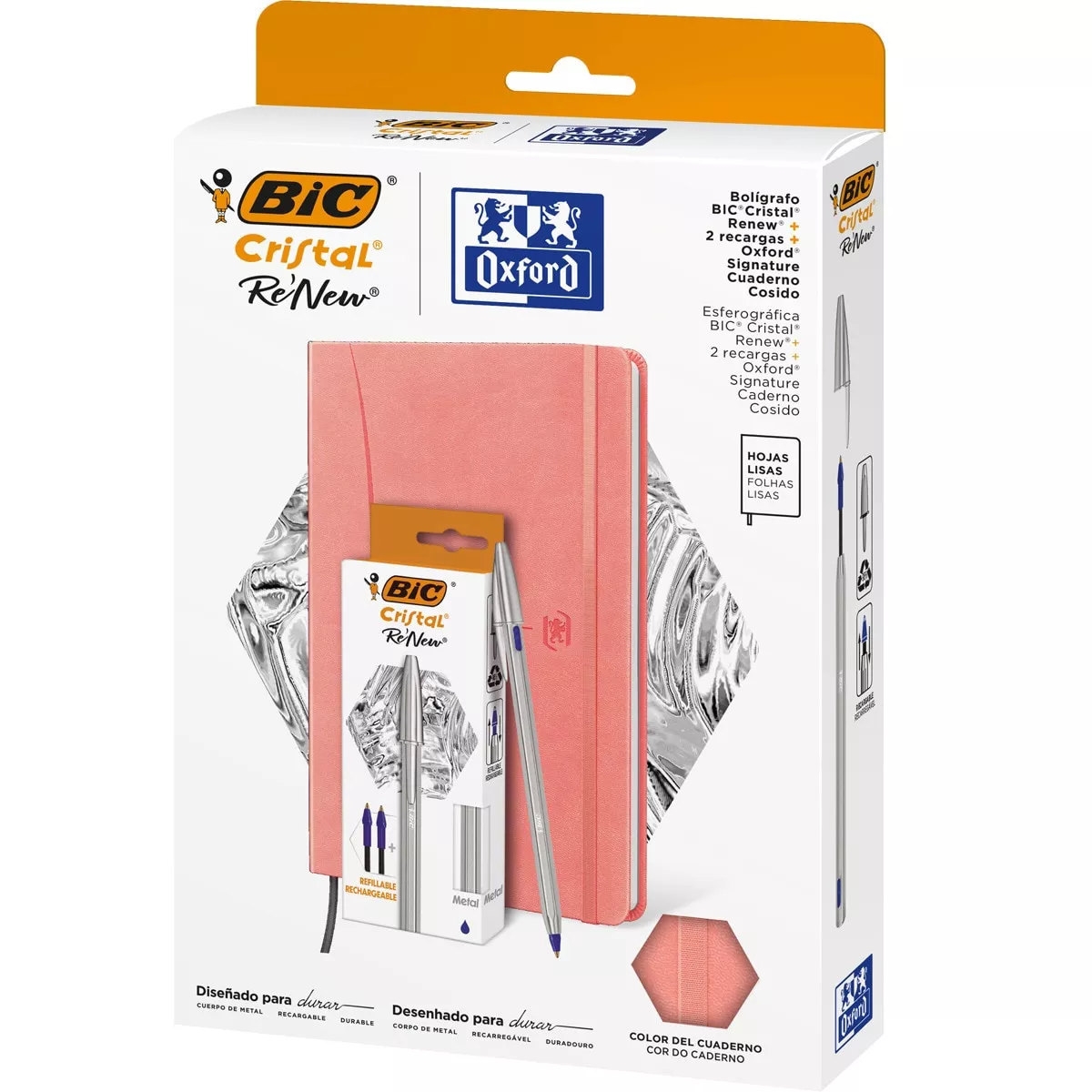 BIC - Pack Especial De Bolígrafo Cristal Re´new Y Cuaderno Oxford barato