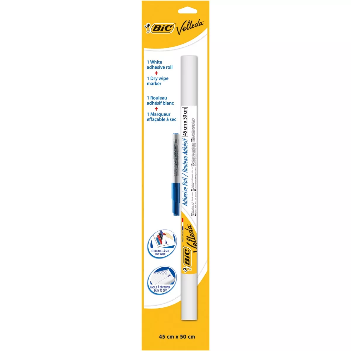 Bic - Pizarra Blanca Rollo Adhesivo Blanco 45X50 + Rotulador Azul En Oferta Bic - Pizarra Blanca Rollo Adhesivo Blanco 45X50 + Rotulador Azul Barato