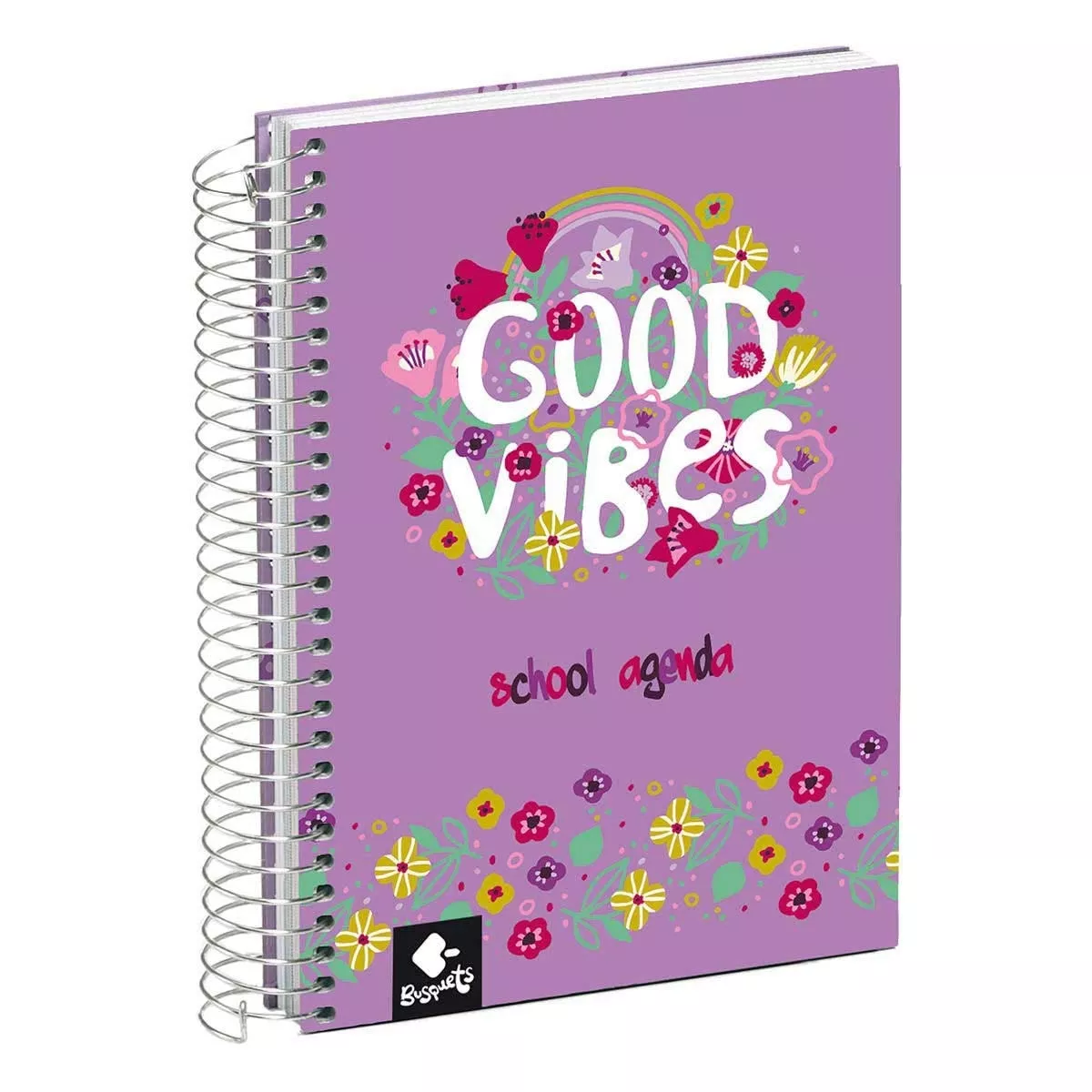 Busquets - Agenda Escolar Good Vibes Lila Castellano En Oferta Busquets - Agenda Escolar Good Vibes Lila Castellano Barato