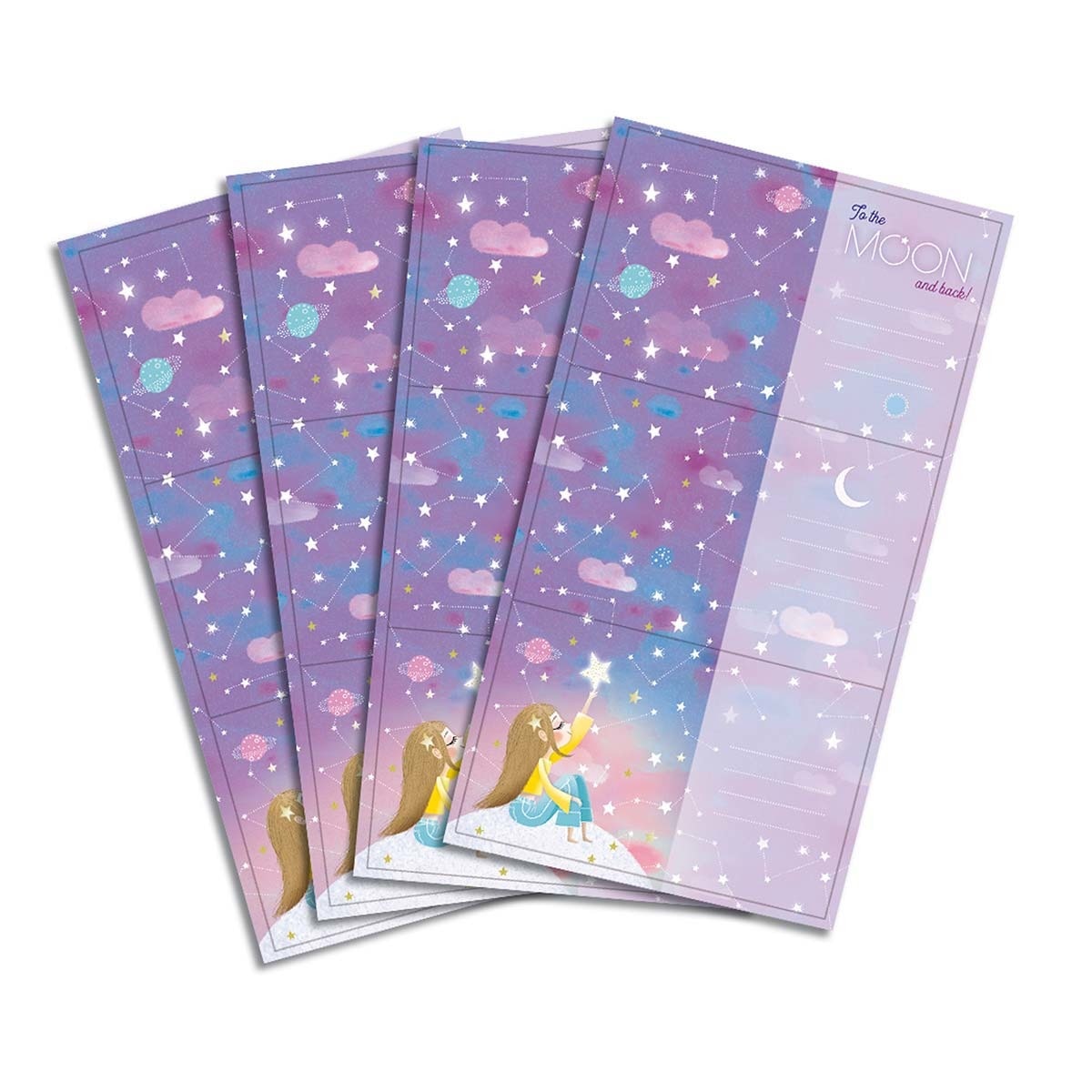 BUSQUETS - Blister 12 Etiquetas Moon Lila barato