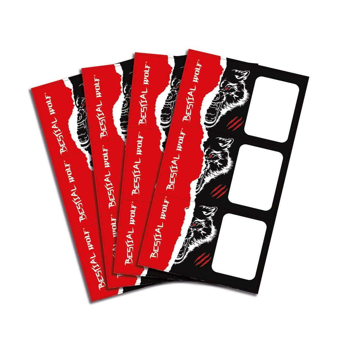 Bestial Wolf - Blister 12 Etiquetas Negro barato
