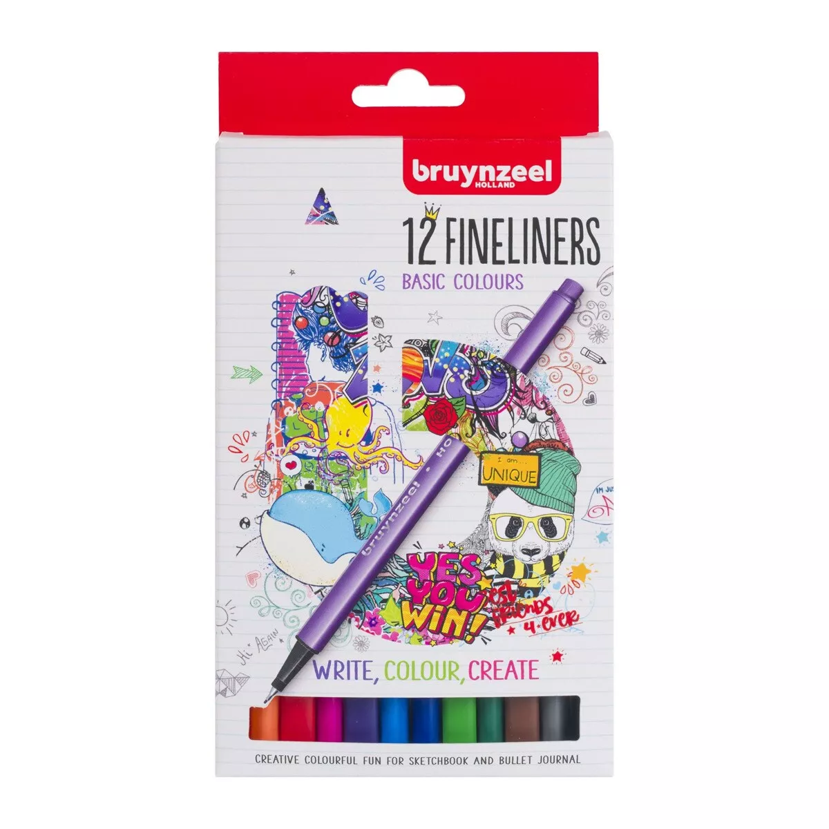 Bruynzeel - Estuche De 12 Rotuladores Punta Fina De Varios Colores Multicolor En Oferta Bruynzeel - Estuche De 12 Rotuladores Punta Fina De Varios Colores Multicolor Barato