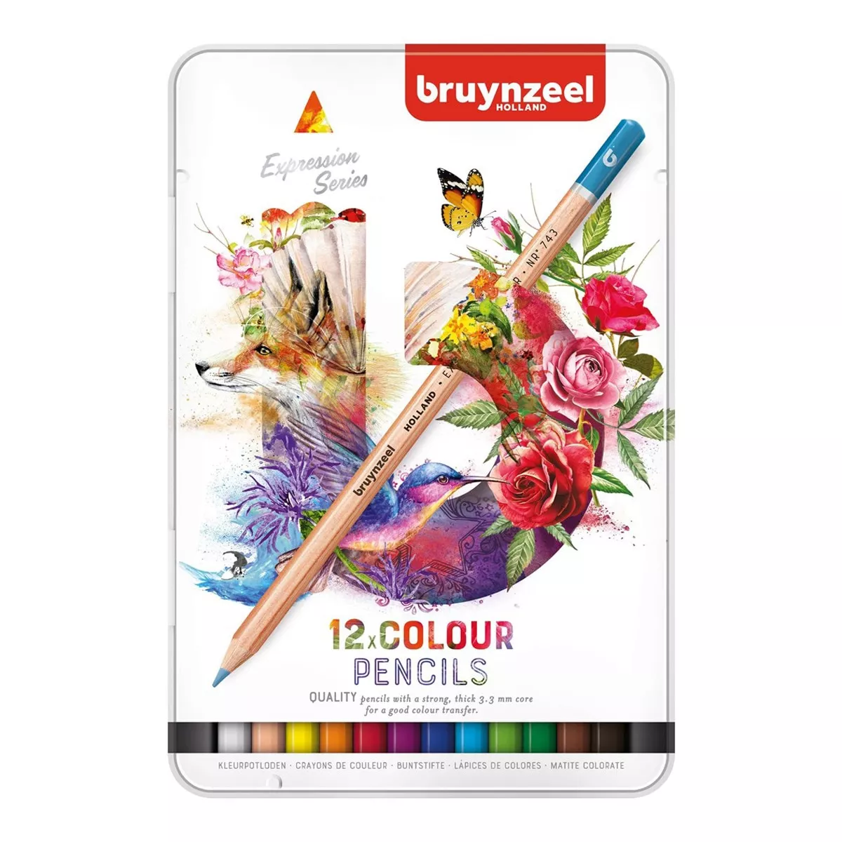 Bruynzeel - Estuche Metálico De 12 Colores Expression Multicolor En Oferta Bruynzeel - Estuche Metálico De 12 Colores Expression Multicolor Barato