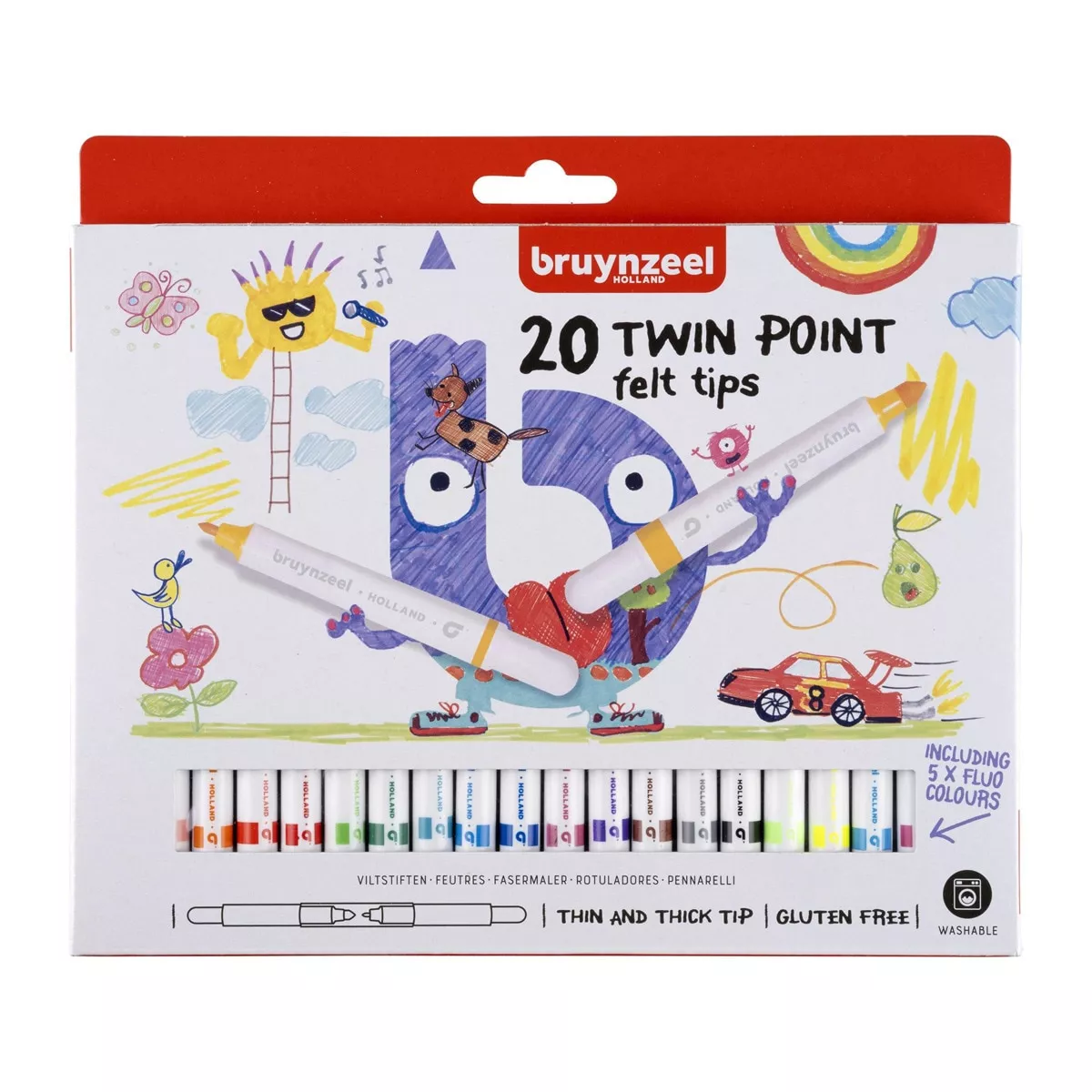 Bruynzeel - Set 20 Rotuladores De Doble Punta (40 Colores En Total) barato
