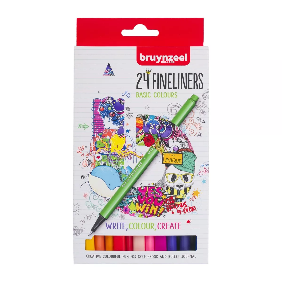 Bruynzeel - Set 24 Rotuladores Punta Fina Multicolor barato