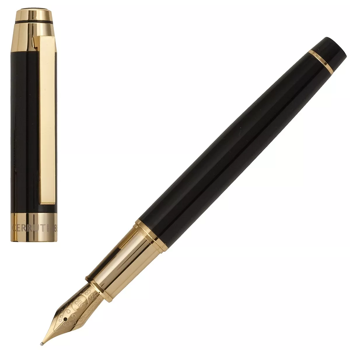 Cerruti 1881 - Estilográfica Heritage Gold Negro/Oro En Oferta Cerruti 1881 - Estilográfica Heritage Gold Negro/Oro Barato