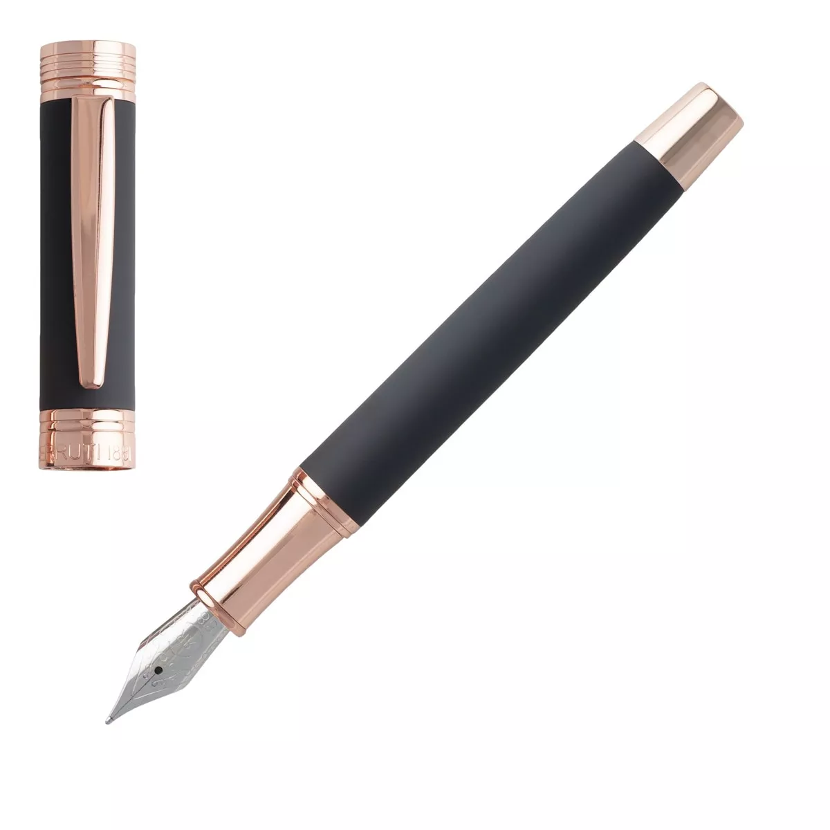 Cerruti 1881 - Estilográfica Zoom Soft Navy Azul Y Oro Rosa En Oferta Cerruti 1881 - Estilográfica Zoom Soft Navy Azul Y Oro Rosa Barato
