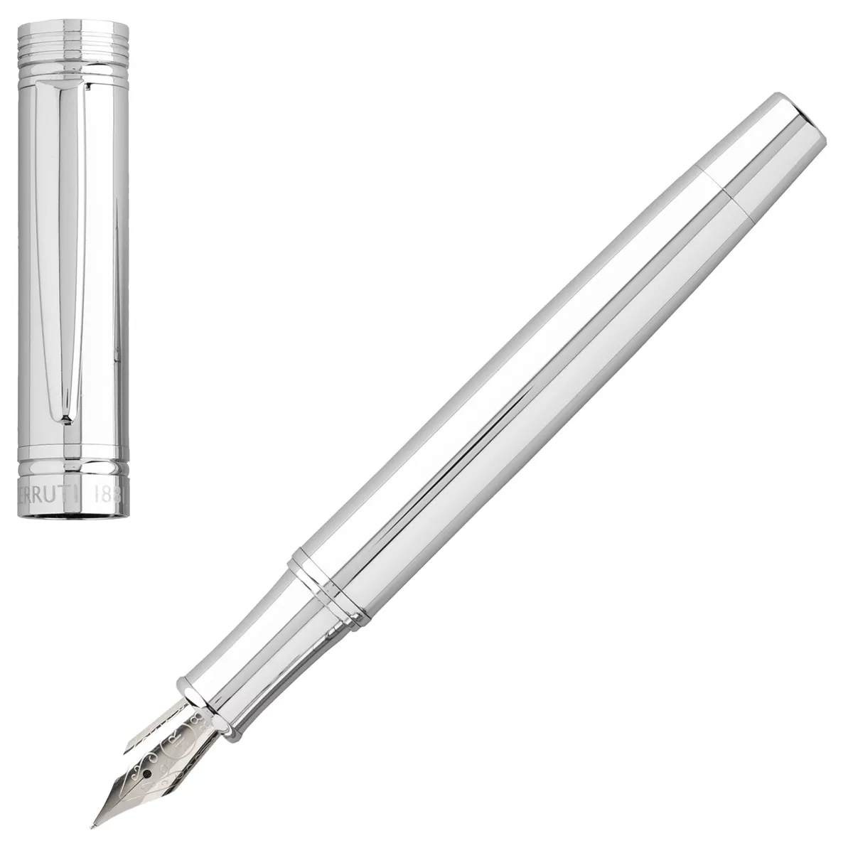 Cerruti 1881 - Estilográfoca Zoom Silver Cromo En Oferta Cerruti 1881 - Estilográfoca Zoom Silver Cromo Barato