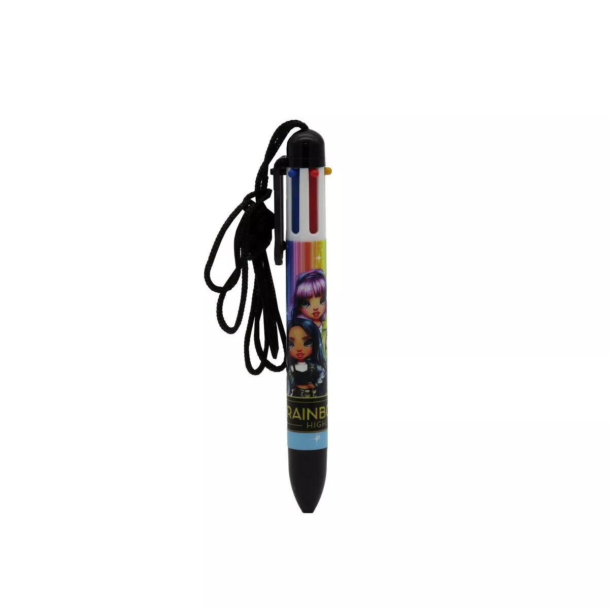 CYP Brands - Boligrafo De 6 Colores Con Cuerda Para Colgar Rainbow High Negro Multicolor barato