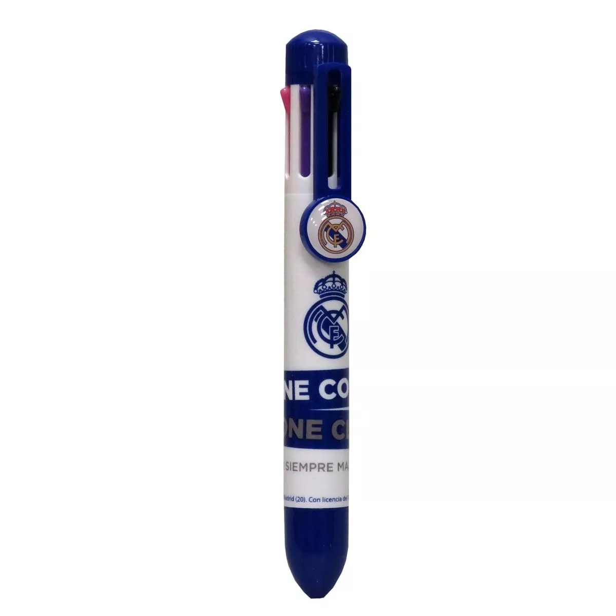 CYP Brands - Boligrafo De 8 Colores Con Clip Decorativo Real Madrid C.F. Blanco Azul barato