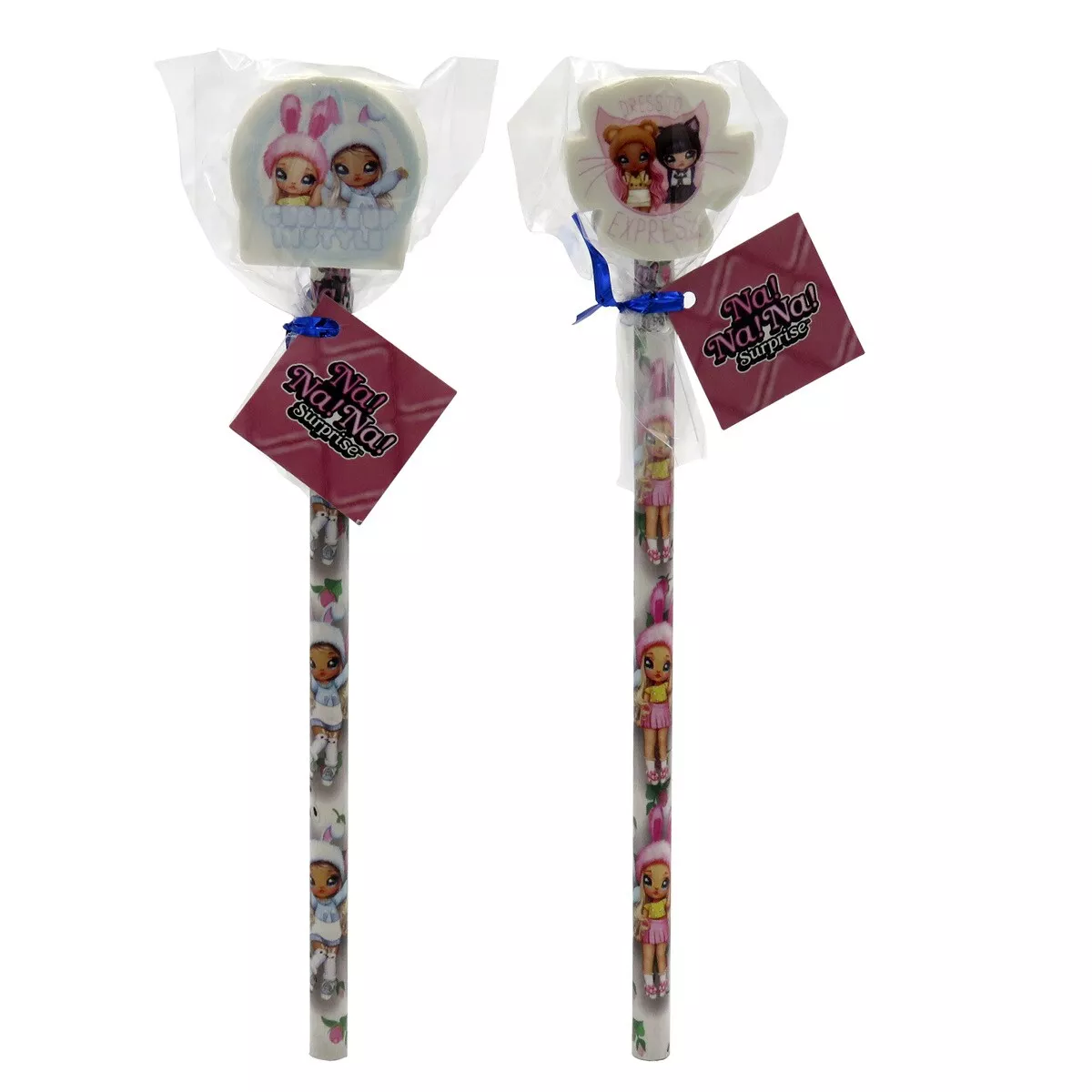 CYP Brands - Lapiz Con Goma Decorativa En Bote De 36 Unidades Nanan Rosa Multicolor barato