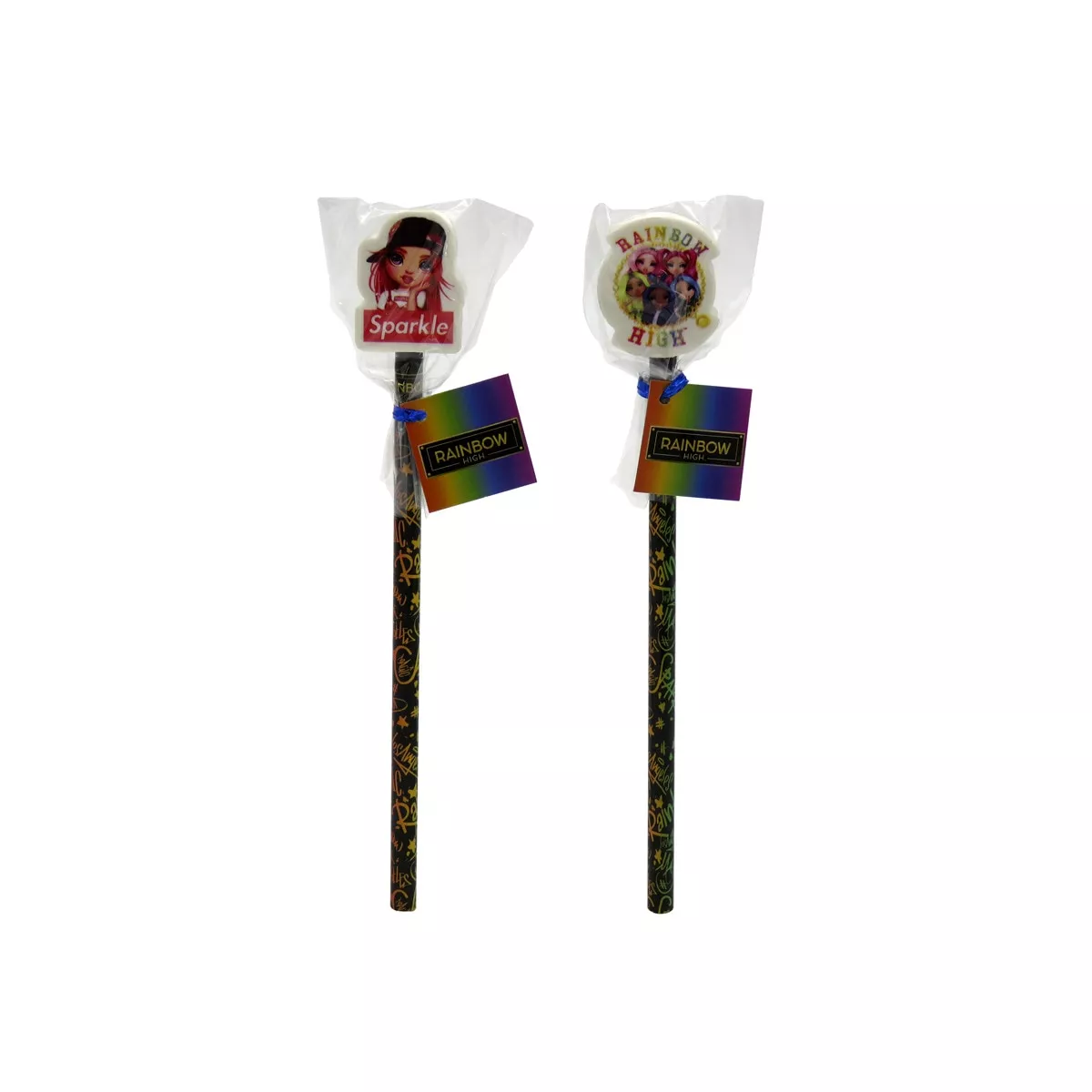 CYP Brands - Lapiz Con Goma Decorativa Rainbow High Negro Multicolor barato
