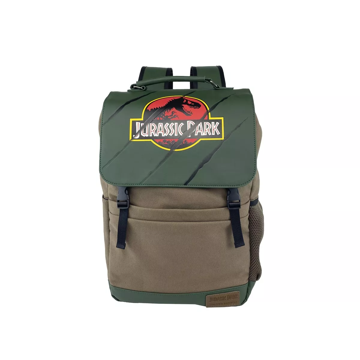 Cyp Brands - Mochila Poliester Algodón Edicion Limitada 30 Aniversario Jurassic Park Marron Y Verde. En Oferta Cyp Brands - Mochila Poliester Algodón Edicion Limitada 30 Aniversario Jurassic Park Marron Y Verde. Barato