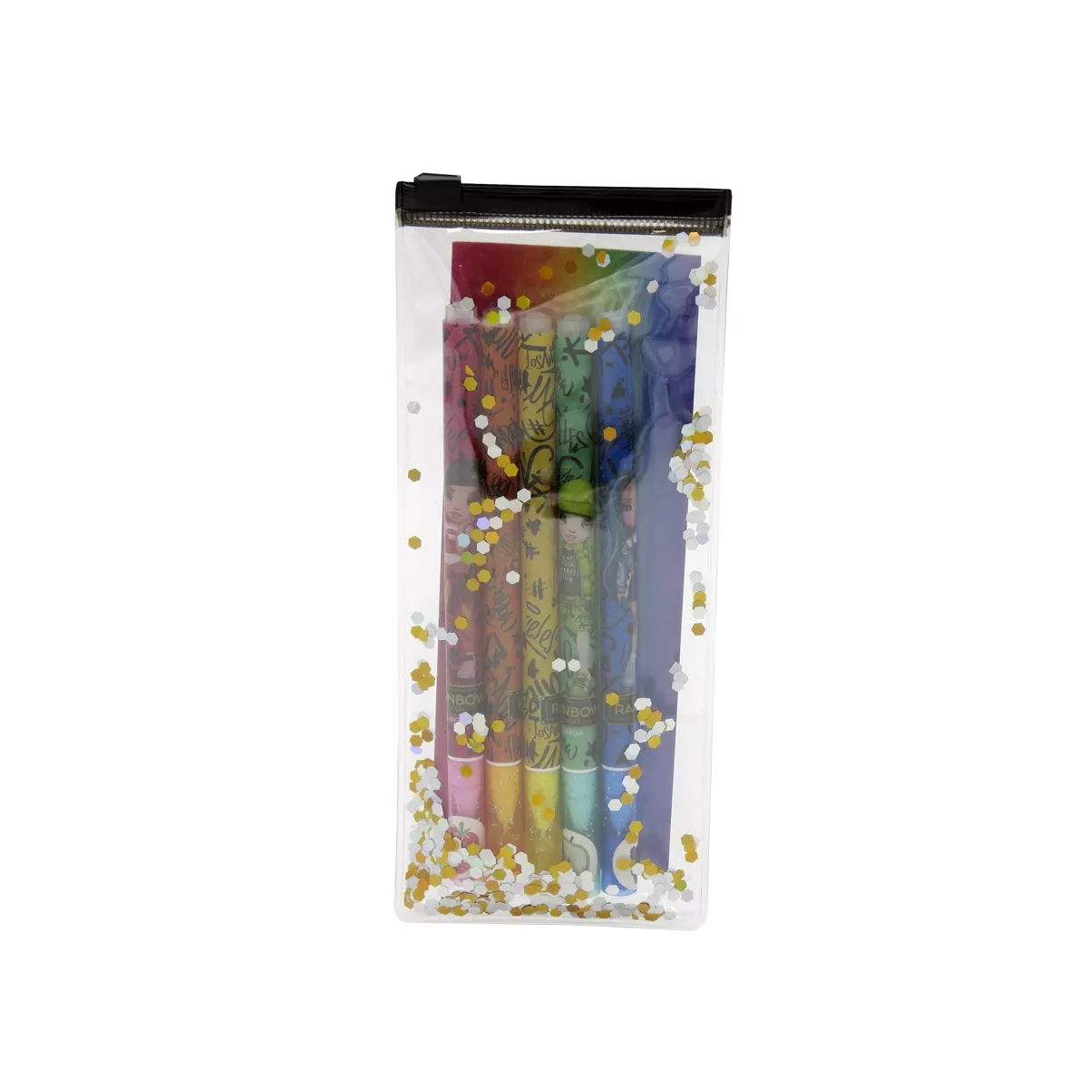 CYP Brands - Set De 5 Boligrafos Con Purpurina Y Olor Rainbow High Negro Multicolor barato
