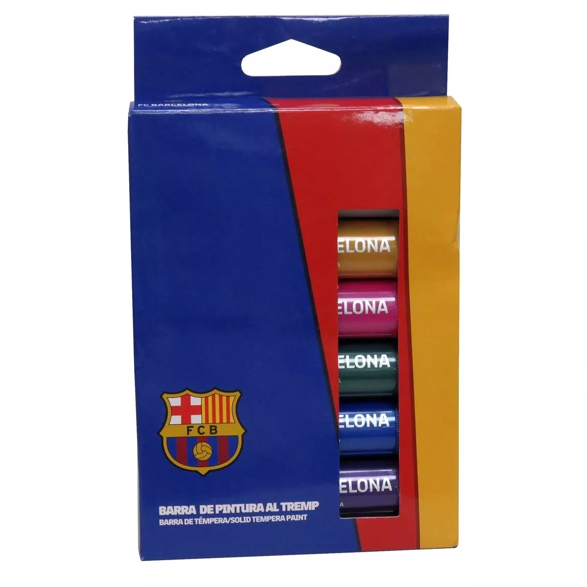 Cyp Brands - Set De 6 Temperas En Barra Fc Barcelona Azul Amarillo Naranja En Oferta Cyp Brands - Set De 6 Temperas En Barra Fc Barcelona Azul Amarillo Naranja Barato