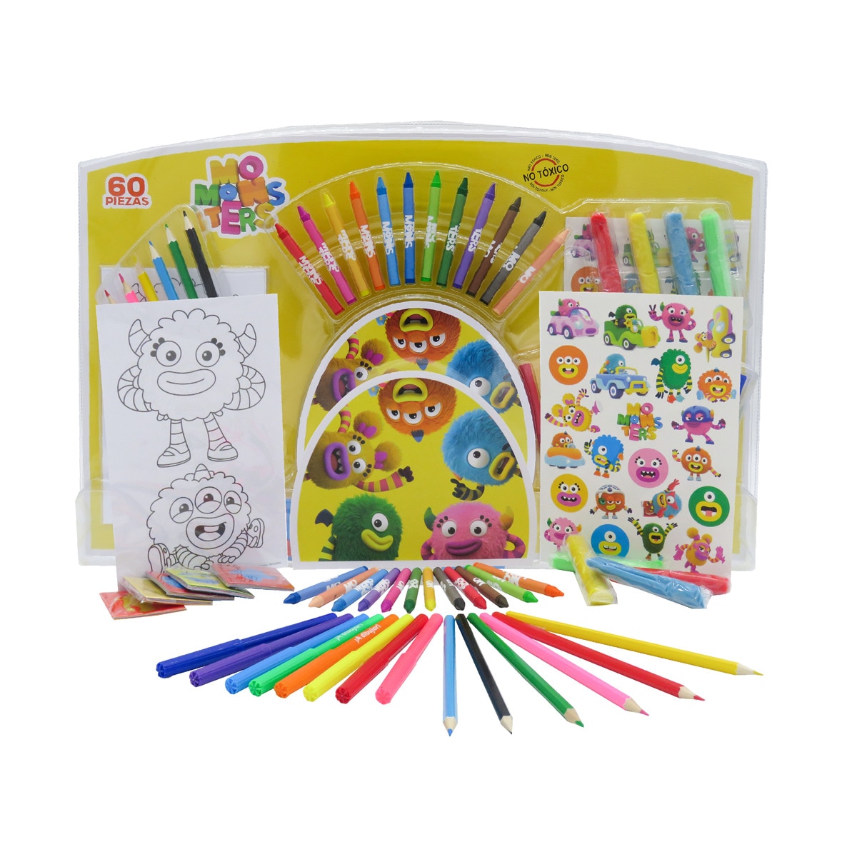 CYP Brands - Set De Actividades Con 60 Piezas En Blíster Momonster Multicolor barato