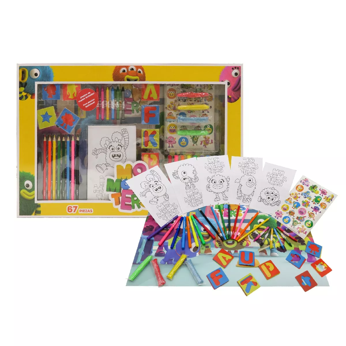 Cyp Brands - Set De Actividades Con 67 Piezas En Caja Momonsters Multicolor En Oferta Cyp Brands - Set De Actividades Con 67 Piezas En Caja Momonsters Multicolor Barato
