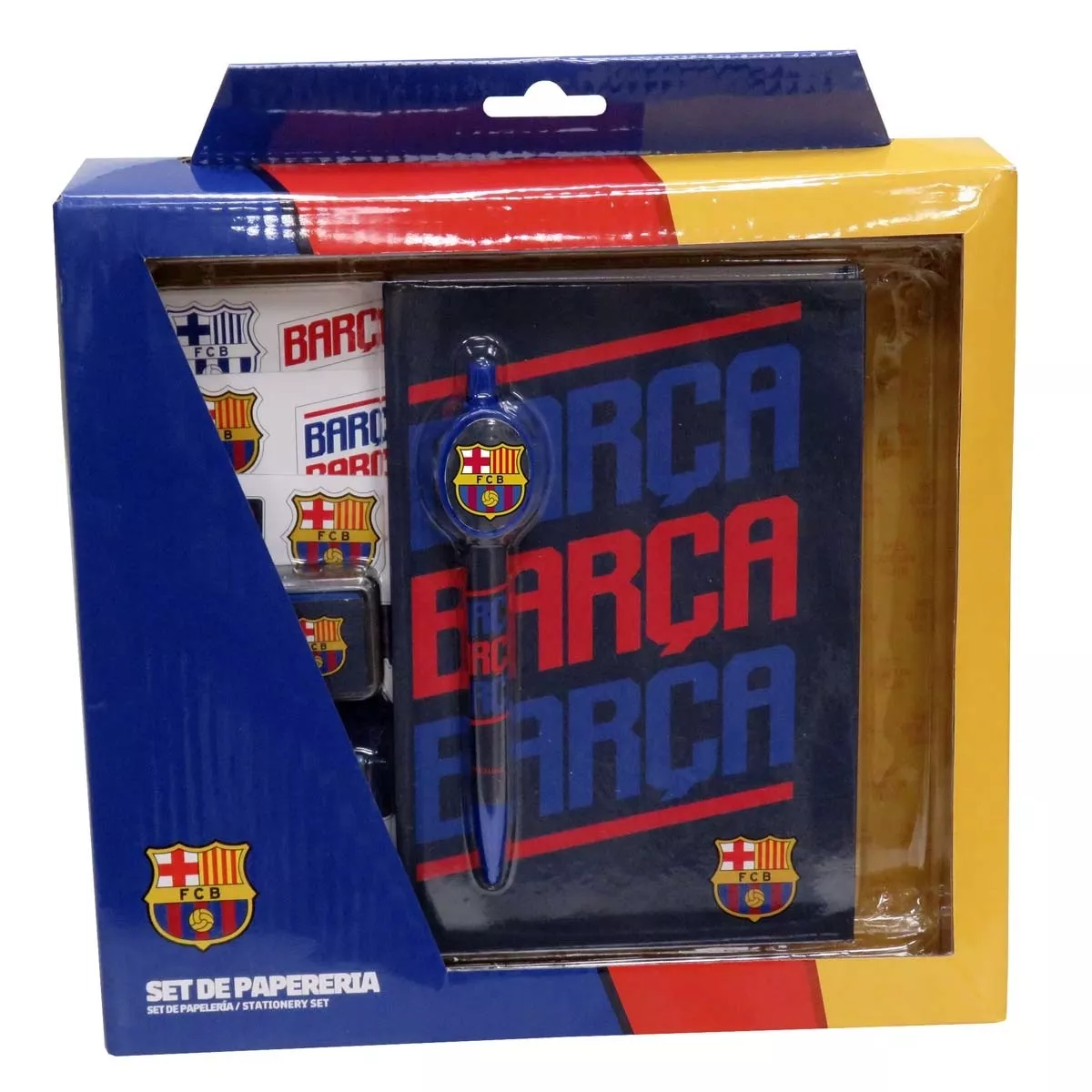 Cyp Brands - Set De Papeleria En Caja Fc Barcelona Azul Amarillo Naranja En Oferta Cyp Brands - Set De Papeleria En Caja Fc Barcelona Azul Amarillo Naranja Barato