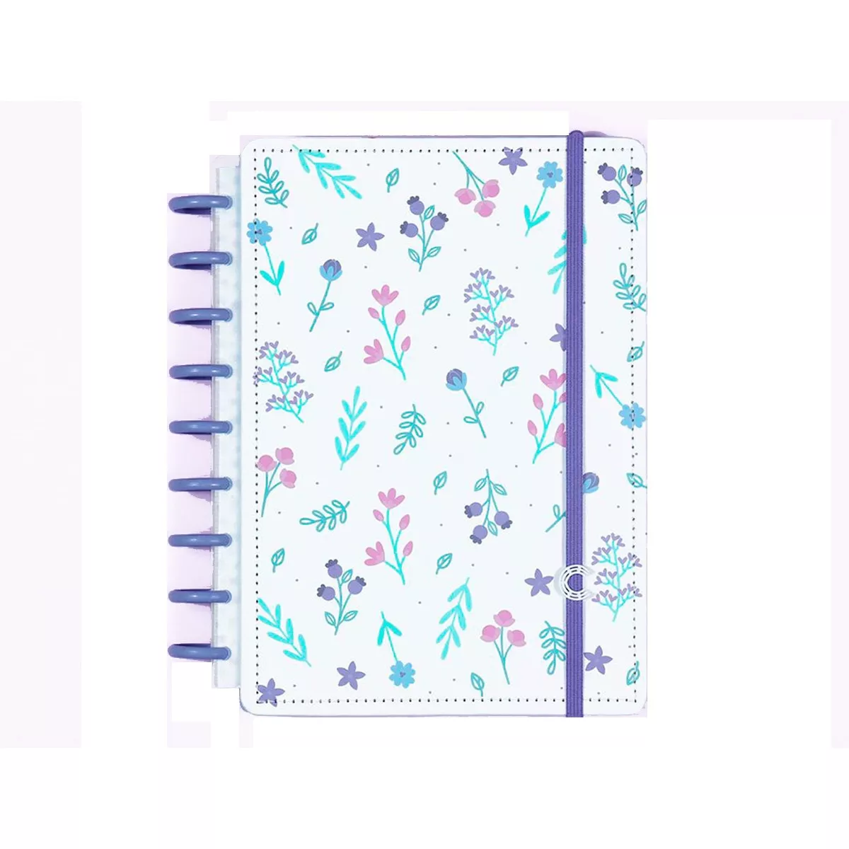 Caderno Inteligente - Agenda A5 80 Hojas Semana Vista 220x155 Mm Lilac Fields By Sophia Martins barato