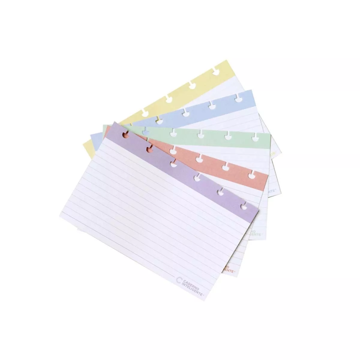 Caderno Inteligente - Fichas Pautadas Colores Surtidos Pack De 50 Unidades barato