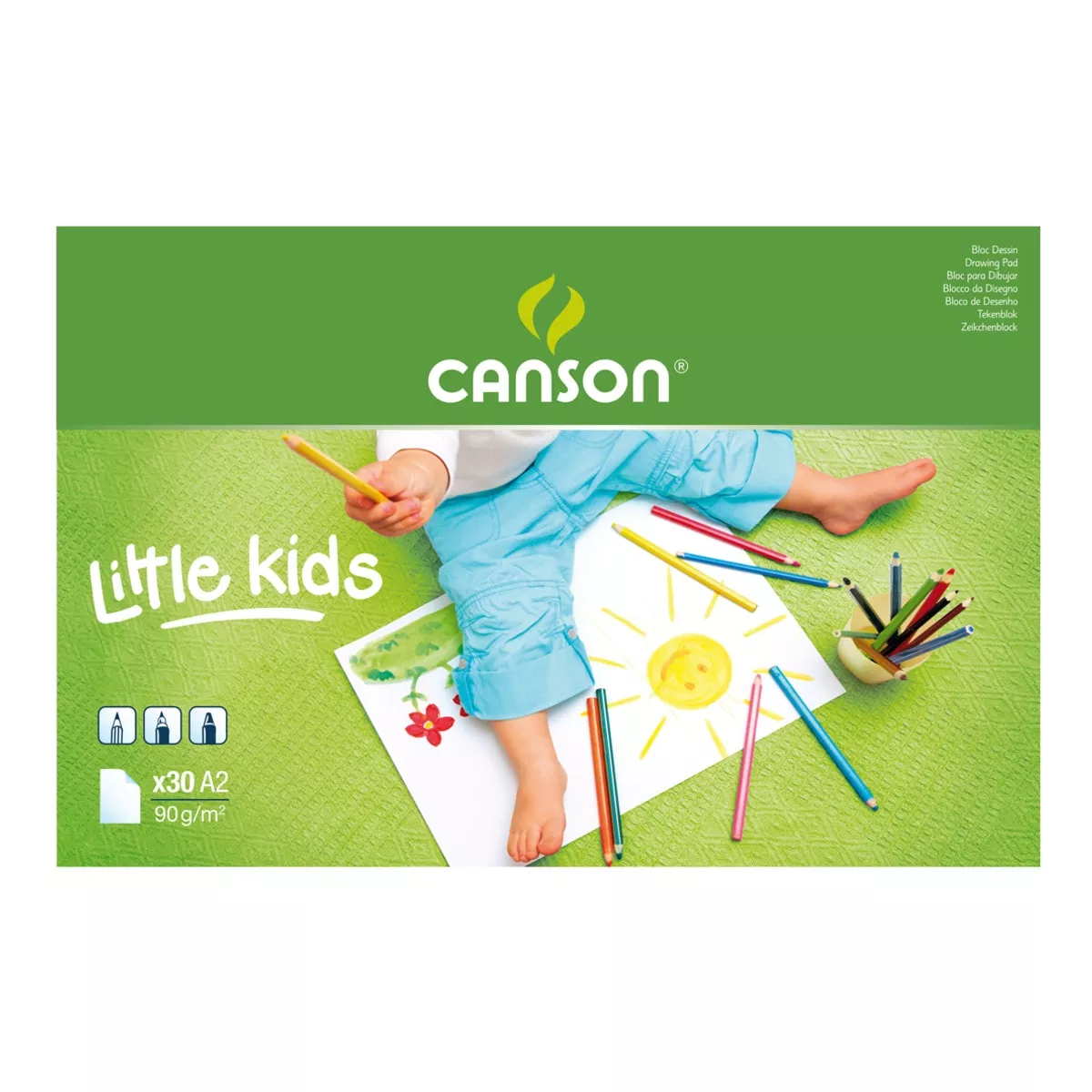Canson - Bloc Encolado A2 30h. Kids Dibujo barato