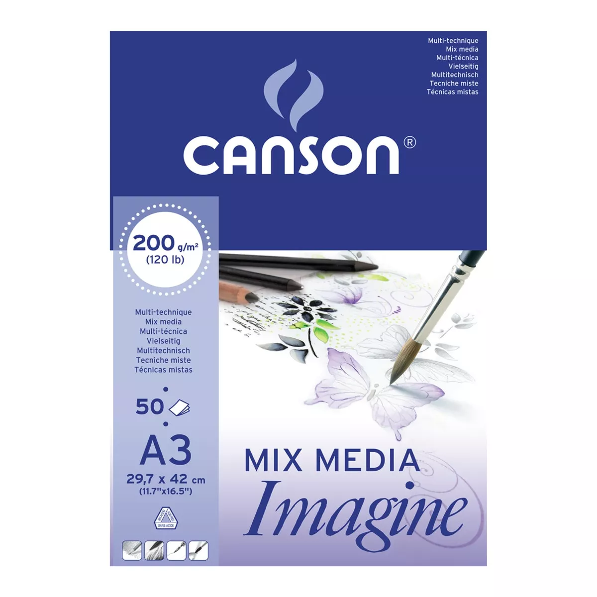 Canson - Bloc Encolado A3 50H. Imagine En Oferta Canson - Bloc Encolado A3 50H. Imagine Barato