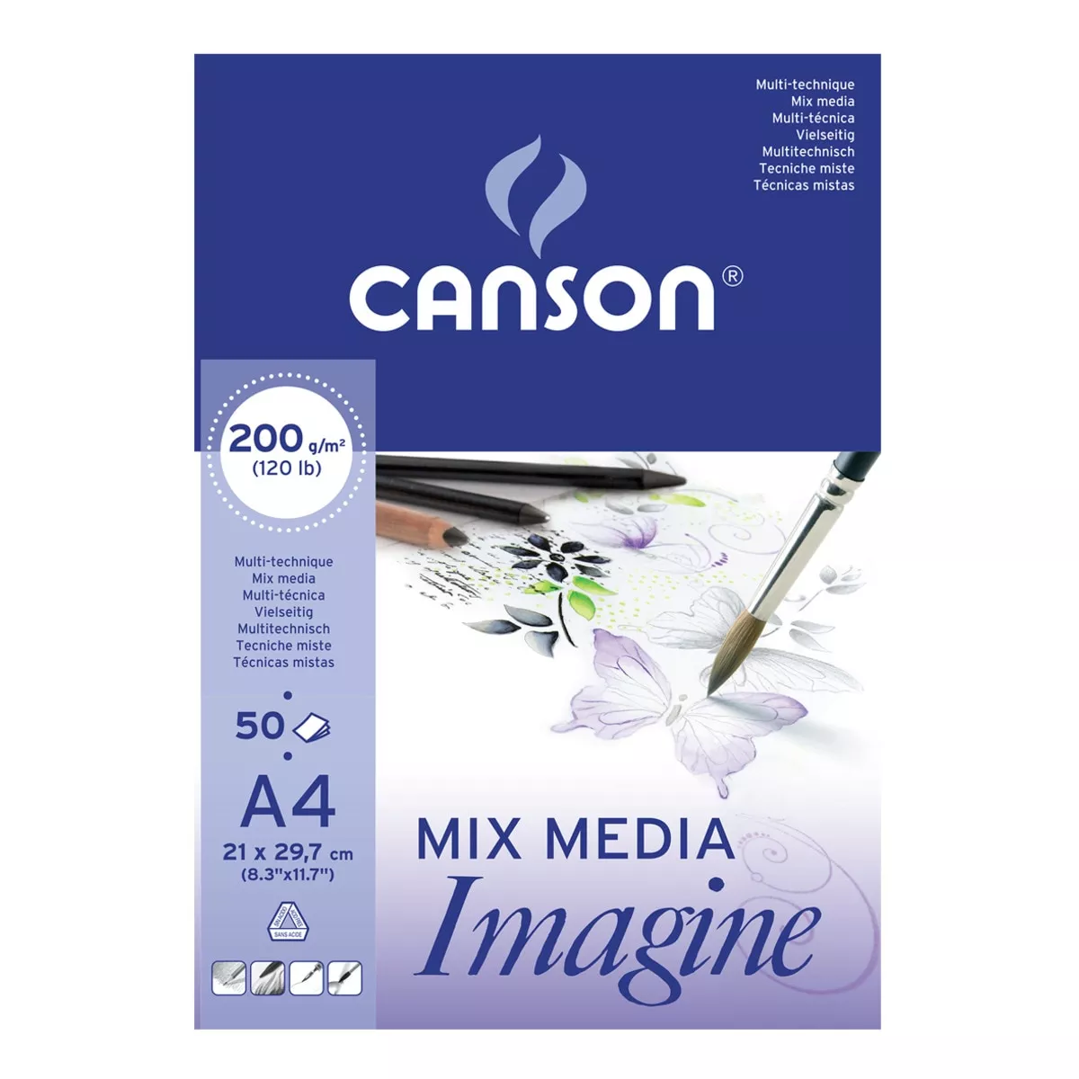 Canson - Bloc Encolado A4 50H. Imagine En Oferta Canson - Bloc Encolado A4 50H. Imagine Barato