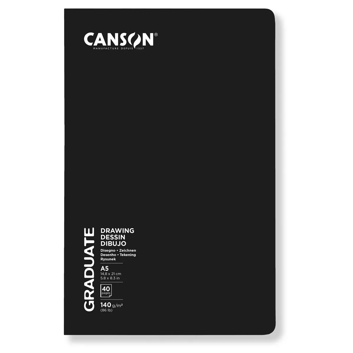 Canson - Cuaderno Dibujo Y Sketch Grapado 14,8X21 20 Hojas Fino 140G Graduate En Oferta Canson - Cuaderno Dibujo Y Sketch Grapado 14