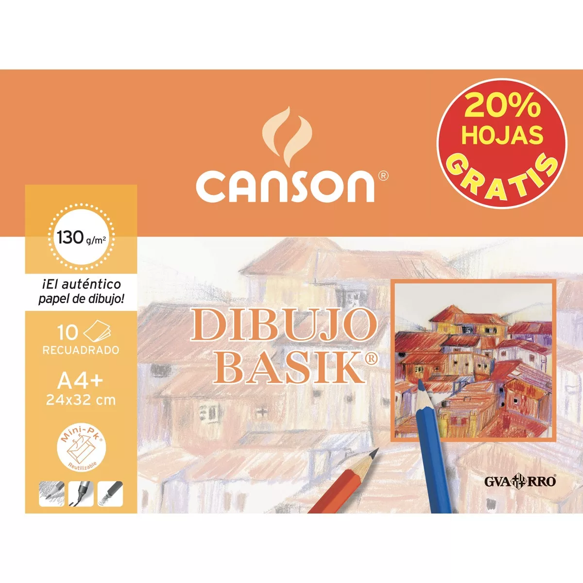 Canson - Minipack 10 Hojas 130G Dibujo Basik Recuadro En Oferta Canson - Minipack 10 Hojas 130G Dibujo Basik Recuadro Barato