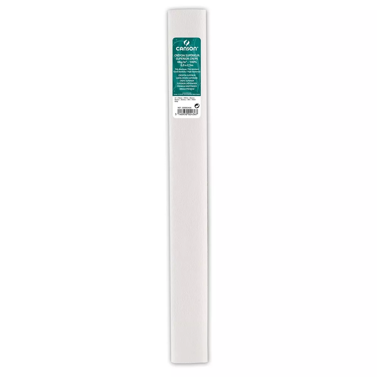 Canson - Rollo De 50X250 Cm, Crespón Superior (60G/Rollo), 48 G/M2, Blanco En Oferta Canson - Rollo De 50X250 Cm