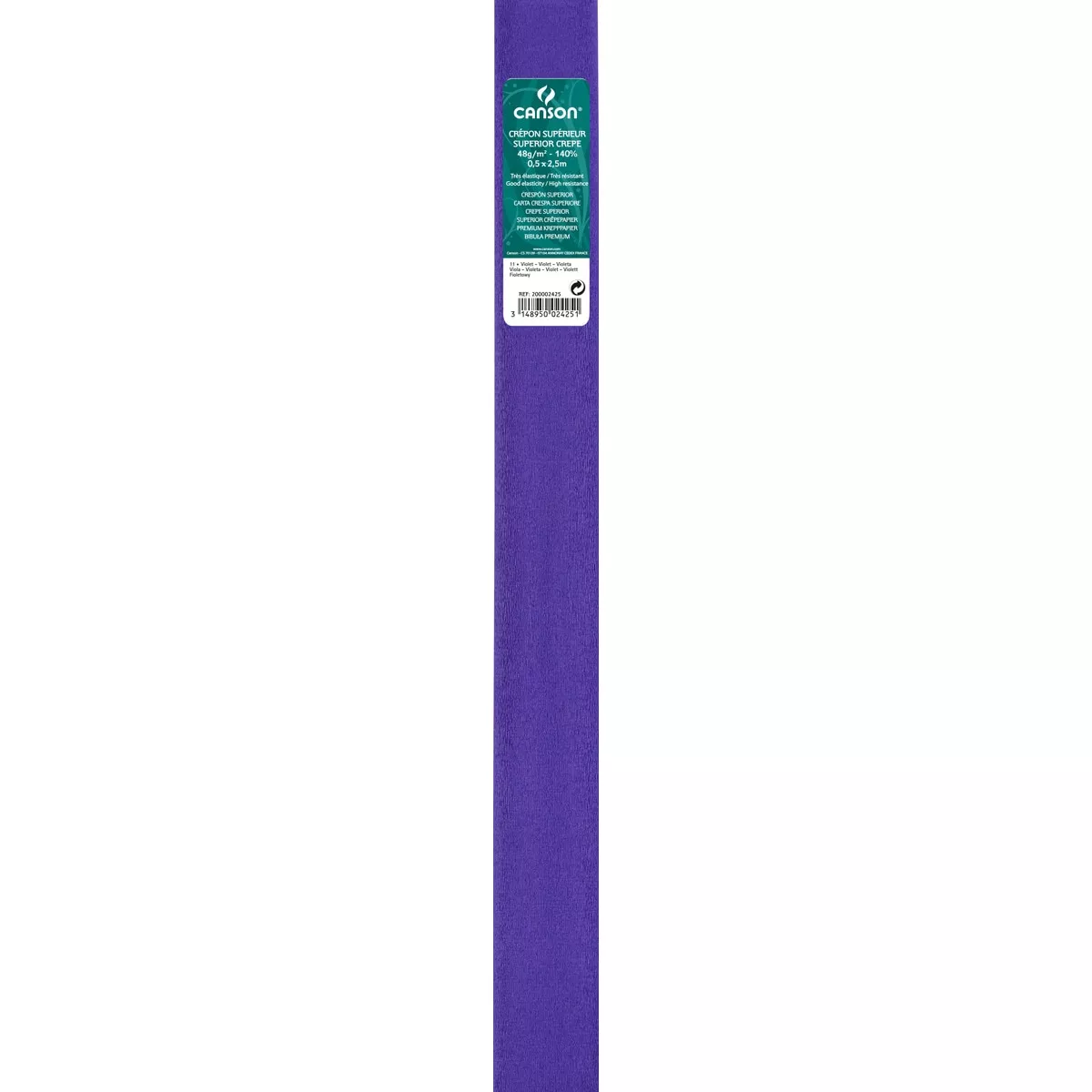 Canson - Rollo De 50X250 Cm, Crespón Superior (60G/Rollo), 48 G/M2, Violeta En Oferta Canson - Rollo De 50X250 Cm