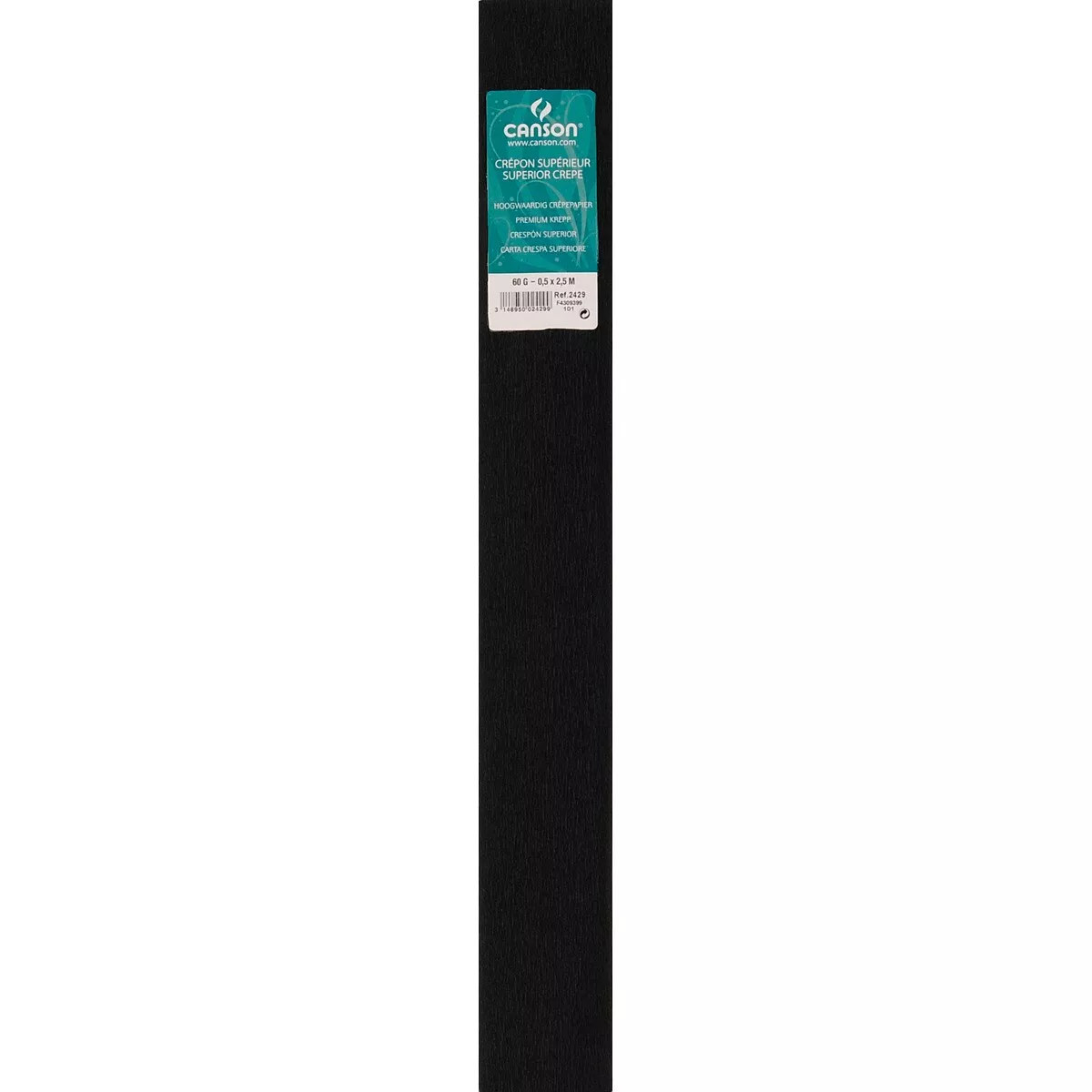 Canson - Rollo De 50X250 Cm, Superior (60G/Rollo), 48 G/M2, Crespón Negro En Oferta Canson - Rollo De 50X250 Cm