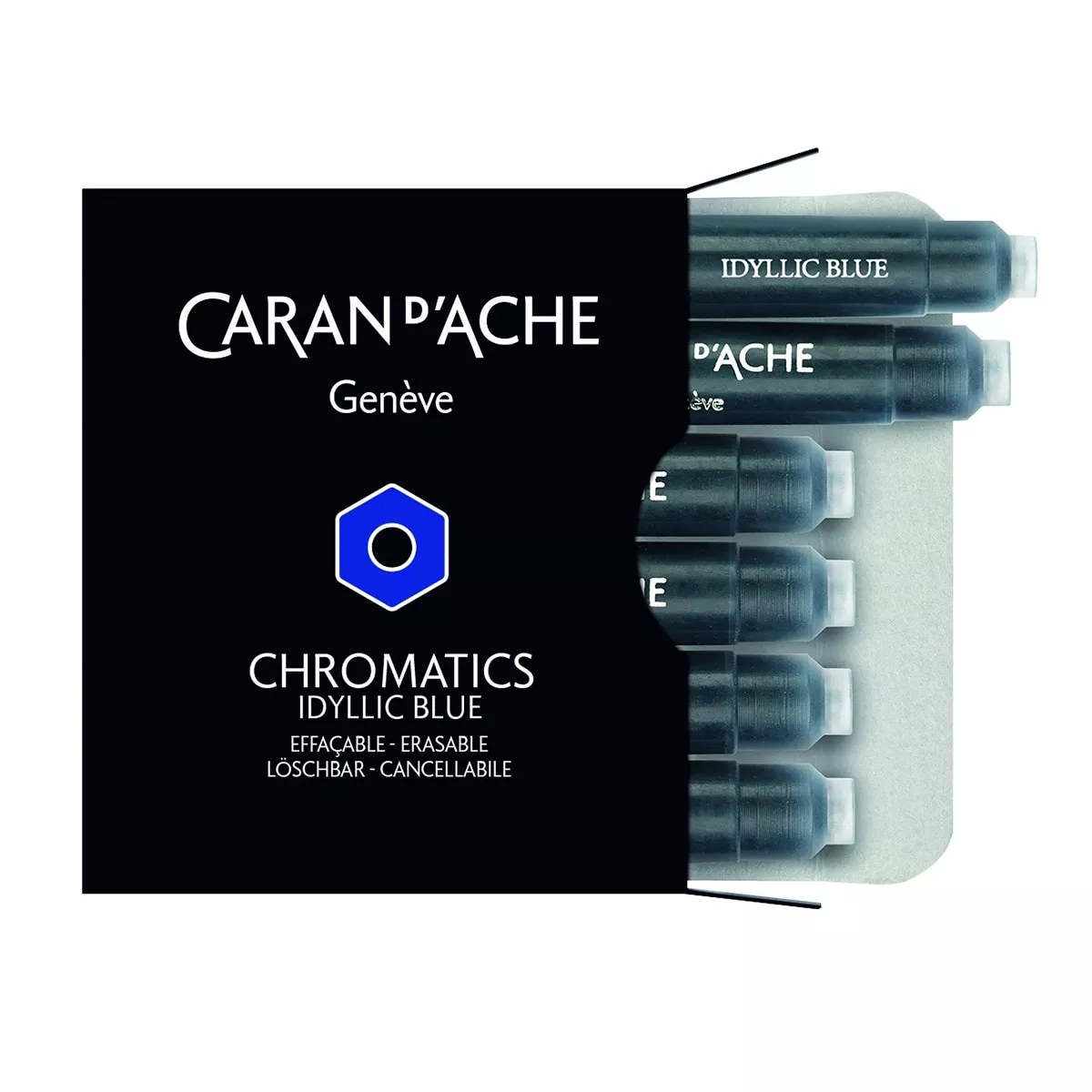 Caran D'Ache - Caja 6 Cartuchos Azul barato