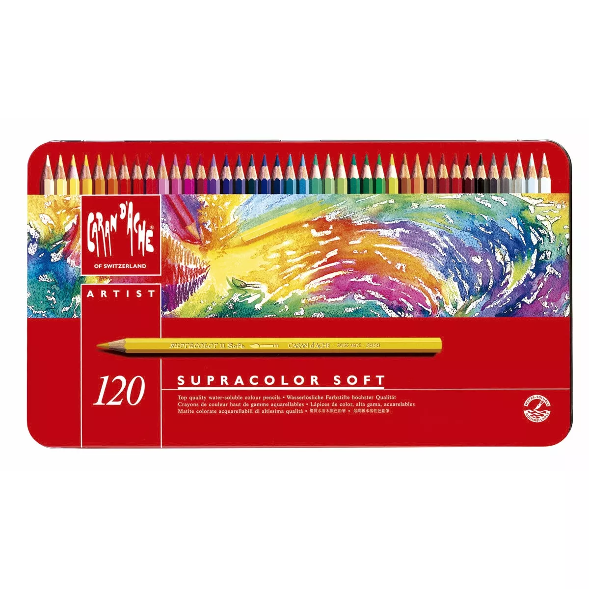 Caran D'Ache - Lápiz Color Acuarelable Supracolor 120 Unidades Multicolor En Oferta Caran D'Ache - Lápiz Color Acuarelable Supracolor 120 Unidades Multicolor Barato
