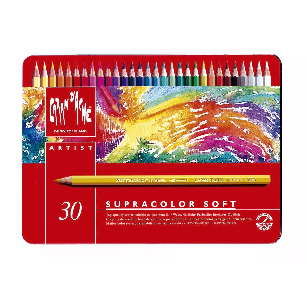 Caran D'Ache - Lápiz Color Acuarelable Supracolor 30 Unidades Multicolor En Oferta Caran D'Ache - Lápiz Color Acuarelable Supracolor 30 Unidades Multicolor Barato