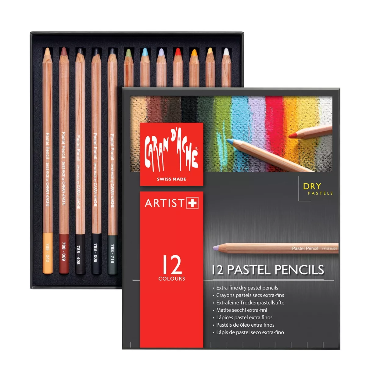 Caran D'Ache - Lápiz Pastel 12 Surtido Pastel Pencil Multicolor En Oferta Caran D'Ache - Lápiz Pastel 12 Surtido Pastel Pencil Multicolor Barato