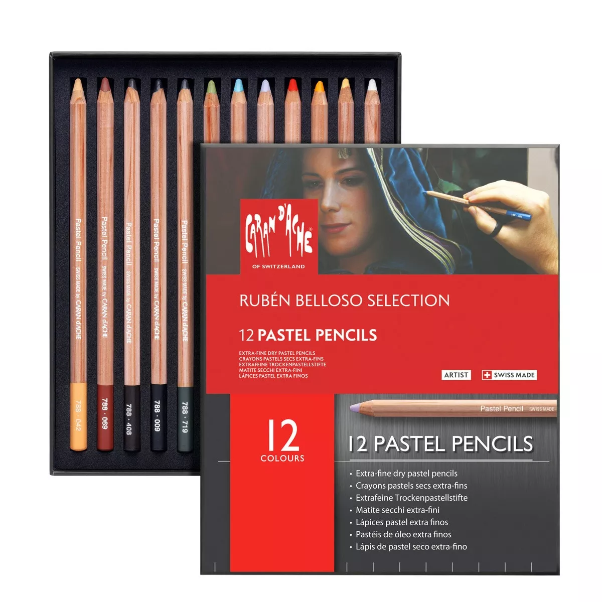 Caran D'Ache - Lápiz Pastel 12 Surtido Pastel Pencil Ruben Belloso Multicolor En Oferta Caran D'Ache - Lápiz Pastel 12 Surtido Pastel Pencil Ruben Belloso Multicolor Barato